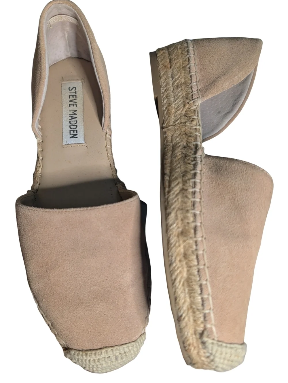 Steve Madden Leema Espadrille D'Orsay Wedge Flat, Size 6.5
